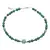 Bratara Malachit sfere si cub cu Argint 925, 2-5mm
