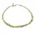 Bratara Peridot sfere si discuri cu Argint 925, 3-4mm