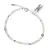 Bratara Piatra lunii alba discuri fatetate si Argint 925, 4mm