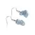 Cercei cu agatatoare clasica Acvamarin chips cu Argint 925, 4-8mm