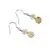 Cercei cu agatatoare clasica Citrin cu Argint 925, 6mm