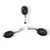 Pandantiv Onix negru oval, 14mm