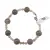 Bratara Agat gri sfere, 4-10mm