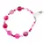 Bratara Agat roz sfere fatetate, 4-10mm