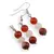 Set cercei cu agatatoare si pandantiv Berbec cristale 8mm