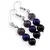 Set cercei cu agatatoare si pandantiv Capricorn cristale 8mm