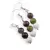 Set cercei cu agatatoare si pandantiv Pesti cristale 8mm