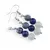 Set cercei cu agatatoare si pandantiv Sagetator cristale 8mm