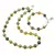 Set colier si bratara Jad olive sfere, 4-10mm