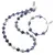 Set colier si bratara Sodalit sfere, 4-10mm