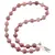 Colier Rodonit roz sfere, 4-10mm