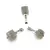 Pandantiv Amazonit cub fatetat, 8-10mm