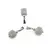 Pandantiv Amazonit Rusia cub fatetat, 8-10mm