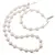 Set colier si bratara Magnezit mat sfere, 4-10mm