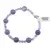 Bratara Angelit violet sfere, 4-10mm