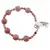 Bratara Rodonit roz sfere, 4-10mm