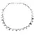 Colier Agat dendritic briolete 9-12mm si discuri fatetate 3-4mm