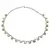 Colier Labradorit briolete 9-10mm si discuri fatetate 4mm