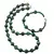 Set colier si bratara Ochi de tigru verde sfere, 4-10mm