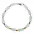 Bratara Topaz discuri fatetate 5-6mm si Turmalina multicolora discuri fatetate 3mm