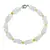 Bratara Topaz discuri fatetate 6-7mm si Opal galben discuri fatetate 4mm