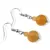 Cercei cu agatatoare Calcit orange, sfere 10mm si 4mm