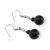Cercei cu agatatoare Onix mat, sfere 10mm si 4mm
