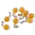 Pandantiv Calcit orange, sfere 10mm si 4mm