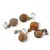 Pandantiv Jasp peisaj mat, sfere 10mm si 4mm