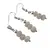 Set cercei cu agatatoare si pandantiv Acvamarin discuri fatetate, 7-8mm