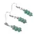 Set cercei cu agatatoare si pandantiv Amazonit Rusia discuri fatetate, 6-7mm