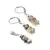 Set cercei cu agatatoare si pandantiv Opal dendritic discuri fatetate, 6-7mm