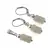 Set cercei cu agatatoare si pandantiv Piatra Lunii gri discuri fatetate, 6-7mm