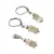 Set cercei cu agatatoare si pandantiv Smokey Citrin discuri fatetate, 5-6mm