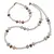 Set Colier si Bratara Piatra lunii discuri fatetate 7-9mm si sfere 4mm