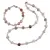 Set Colier si Bratara Piatra lunii sfere 4mm si banuti fatetati 7mm