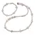 Set Colier si Bratara Piatra lunii sfere 4mm si discuri fatetate 8mm