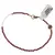 Bratara Granat Rhodolit si Piatra lunii sfere fatetate 2mm cu element din inox auriu