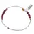 Bratara Rubin discuri fatetate 4-5mm si Acvamarin 2mm