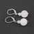 Cercei cu agatatoare Cristal de stanca, sfere 10mm si 4mm