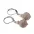 Cercei cu agatatoare Jasp fosilic, sfere 10mm si 4mm