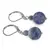 Cercei cu agatatoare Sodalit mat, sfere 10mm si 4mm