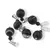 Pandantiv Agat negru dantelat mat, sfere 10mm si 4mm