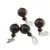 Pandantiv Obsidian mahon, sfere 10mm si 4mm