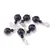 Pandantiv Ochi de tigru mov, sfere 10mm si 4mm