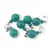 Pandantiv Turcoaz verde, sfere 10mm si 4mm