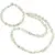 Set Colier si Bratara Prehnit fatetat 7-10mm si discuri 3mm