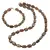 Set Colier si Bratara Unakit fatetat 9-12mm si discuri 3mm