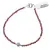 Bratara Granat Rhodolit sfere fatetate cu element argintiu, 3mm