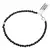 Bratara Turmalina neagra sfere fatetate cu steluta din Hematit, 4mm